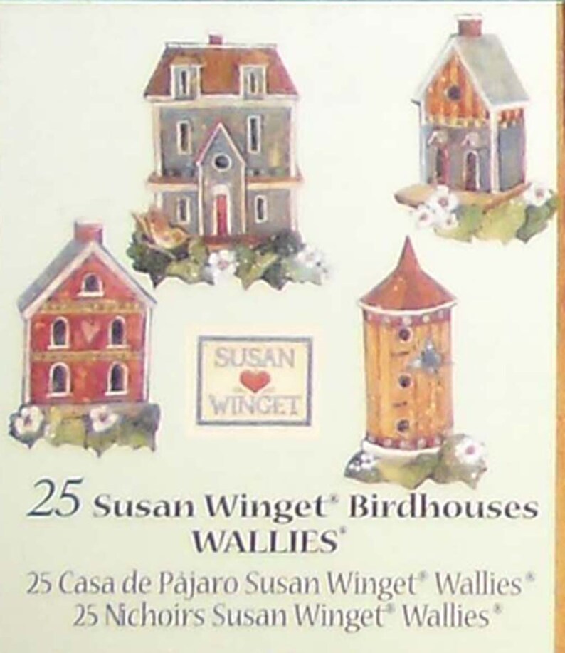 Wallies Wallpaper Cutouts / 25 Susan Winget Birdhouses Wallies Etsy