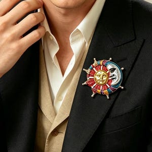 Joseff of hollywood sun brooch - Etsy 日本