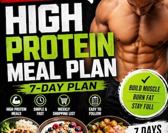 Struggling to Hit Your Protein? 7 Day High Protein Meal Plan (Build Muscle & Burn Fat)