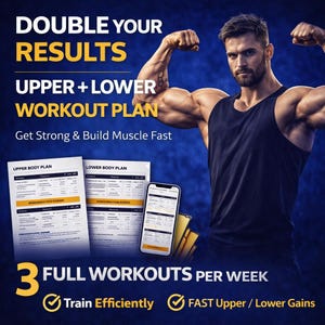 Schnell Muskeln aufbauen – Oberer Unterer Split Trainingsplan (PDF)