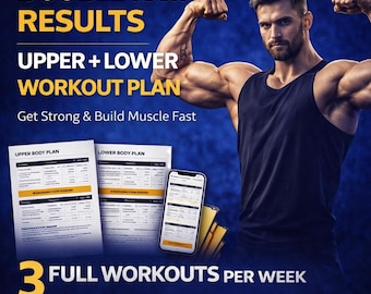 Desarrolla músculo rápidamente: plan de entrenamiento dividido para la parte superior e inferior del cuerpo (PDF)