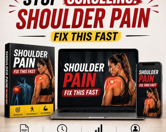 Alivio del dolor de hombro: rutina diaria de 10 minutos para aliviar el dolor de hombro rápidamente (ejercicios de movilidad en PDF).