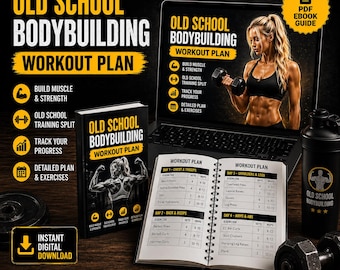 Schnell Muskeln aufbauen - 5 Tage Workout Plan PDF (Gym Split Anleitung)