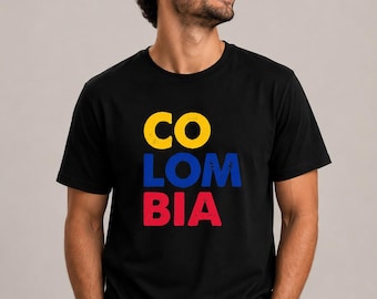 Colombia Soccer T-Shirt | Colombian Football Fan Pride Tee (DTF Graphic)