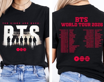 BTS Arirang World Tour Shirt, Bangtan 2026 Concert Tee, Merch Gift for Kpop Fan