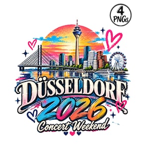 バックストリート・ボーイズ デュッセルドルフ 2026 シャツ PNG、イントゥ・ザ・ミレニアム コンサート T シャツ、バックストリート・ボーイズ フロント＆バックプリント (デジタルダウンロード)