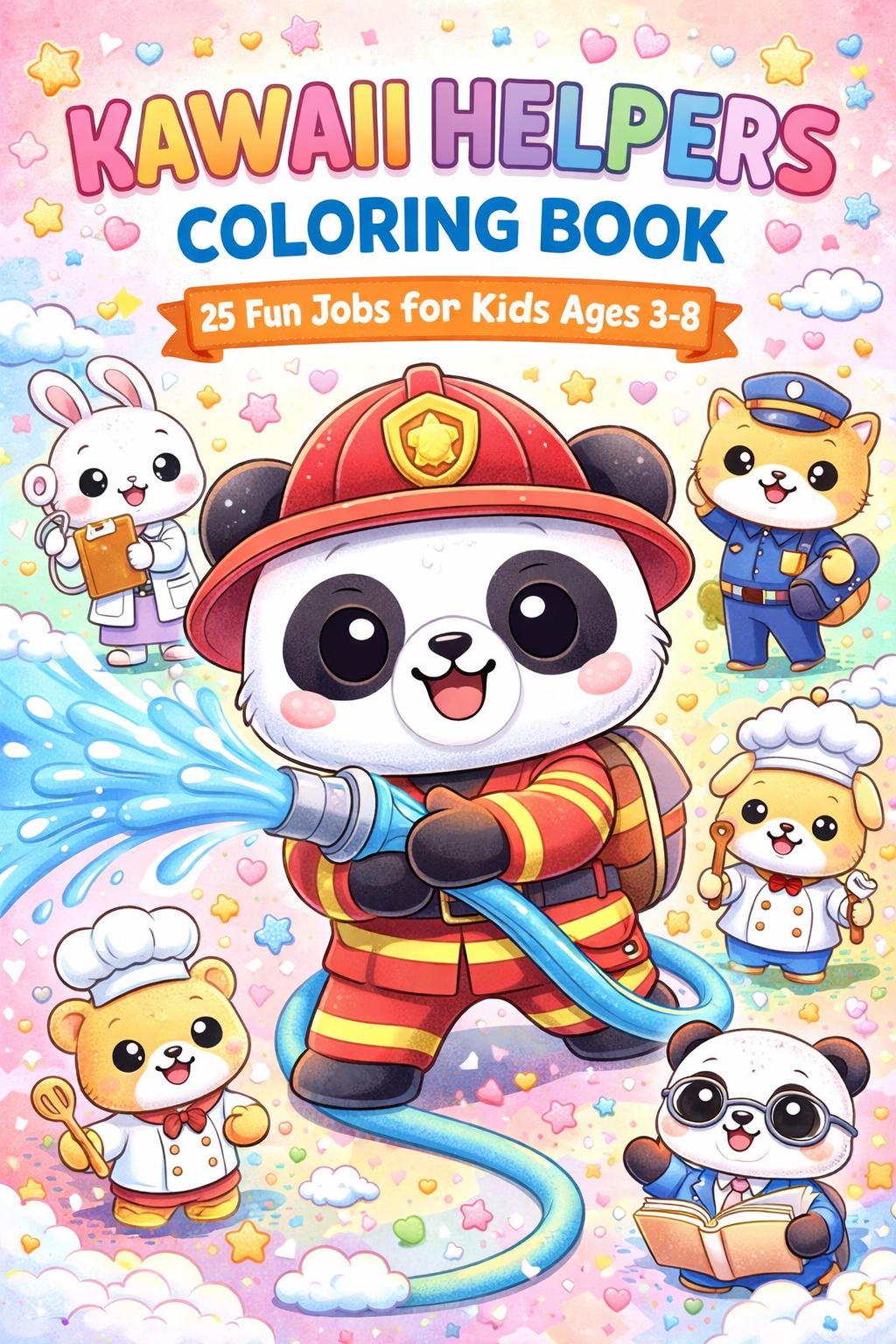Community Helpers Coloring Book for Kids Printable PDF Jobs Coloring ...
