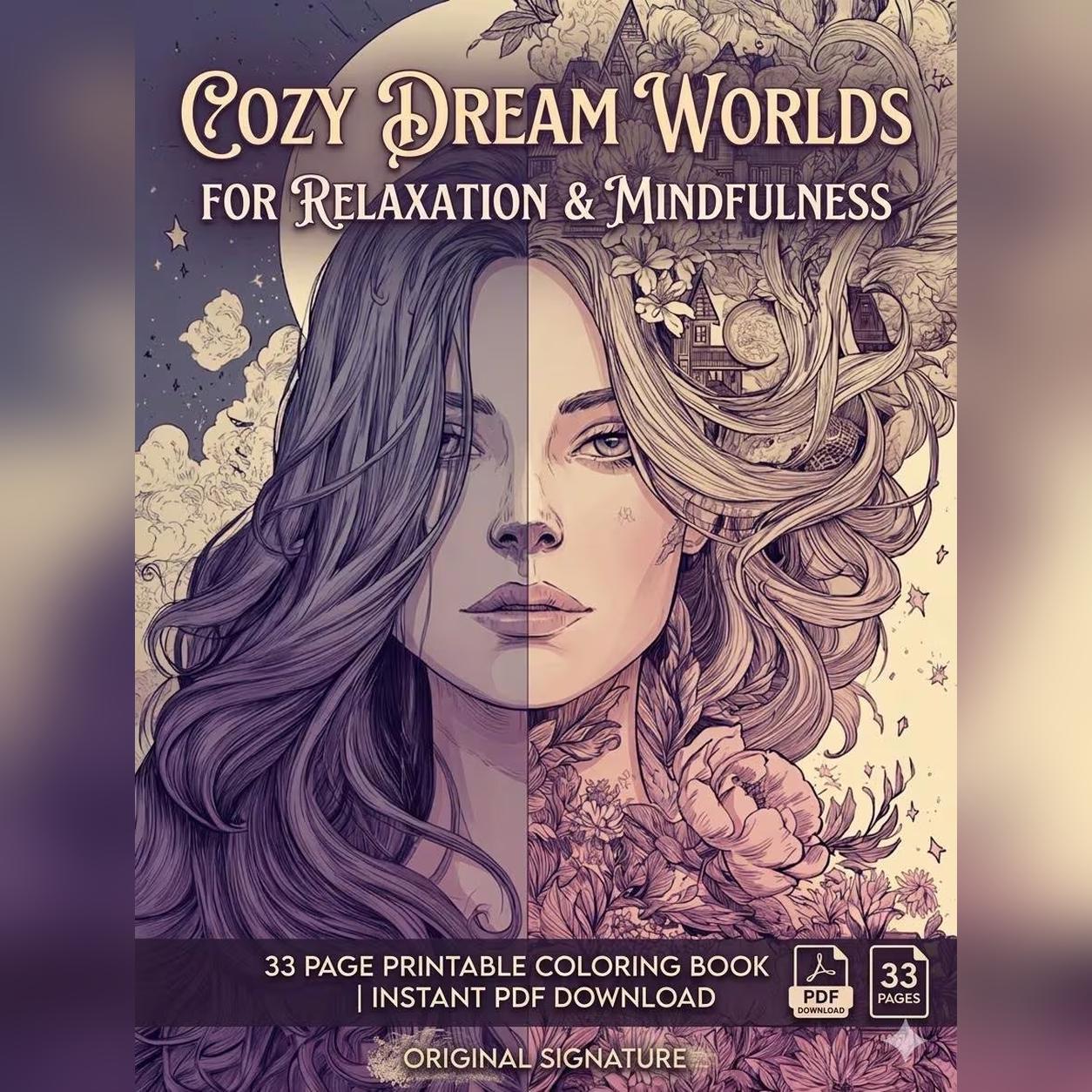 Dream World Coloring - Etsy
