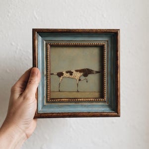 German Shorthaired Pointer Oil Painting, Hand Painted Framed GSP Art, Dog Lover Gift