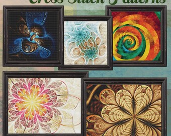 Counted Cross Stitch Patterns Mini Fractal Collection Volume - 