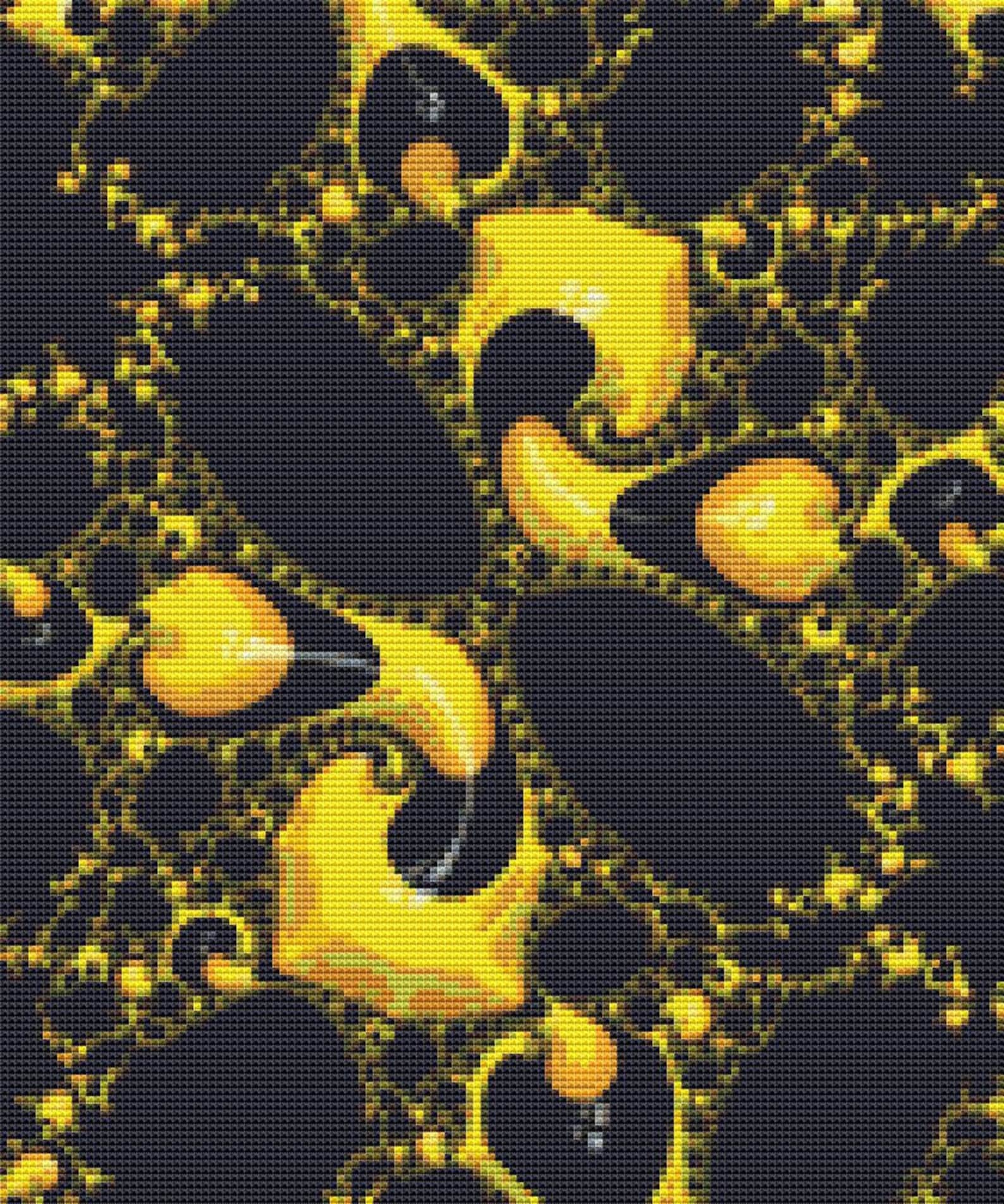 Fractal Cross Stitch Pattern NEW for 2017 Digital Art Design - Etsy