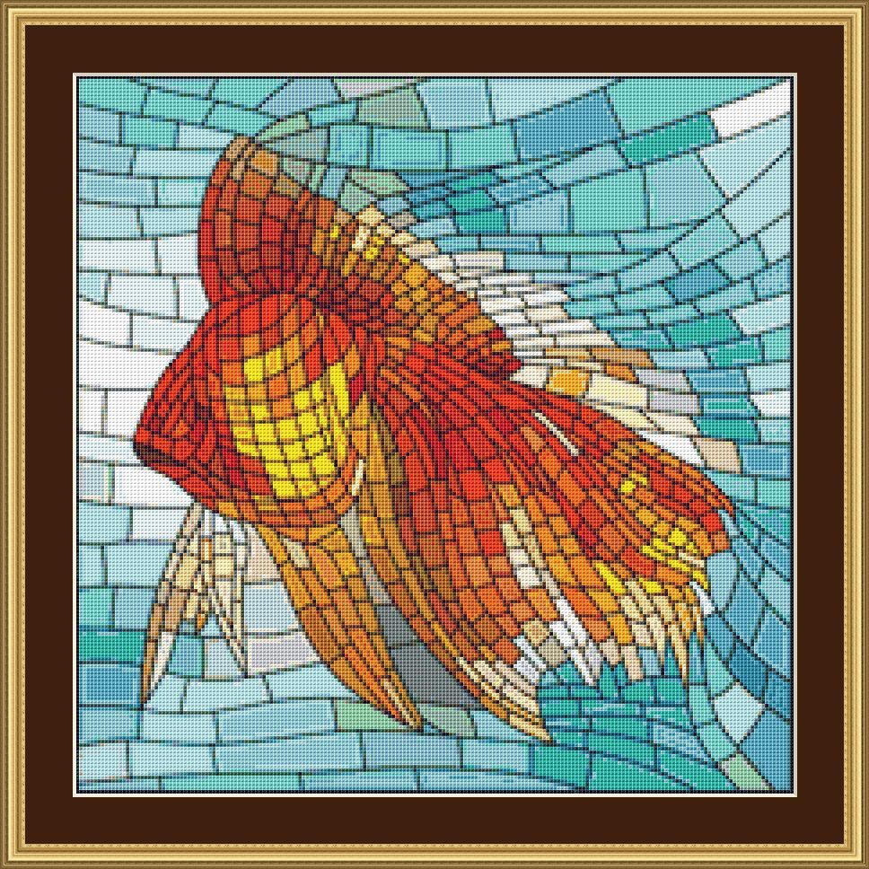 Stained Glass Goldfish Cross Stitch Pattern Modern Design Etsy Uk Stained Glass Goldfish Cross Stitch Pattern Modern Design Etsy Uk