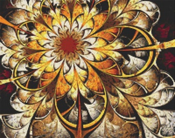 Cross Stitch Pattern - Fractals - Instant Download PDF - 102903