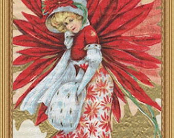 Cross Stitch Pattern Vintage Christmas No. 2 Elegant Holiday Art Design Instant Download pdf