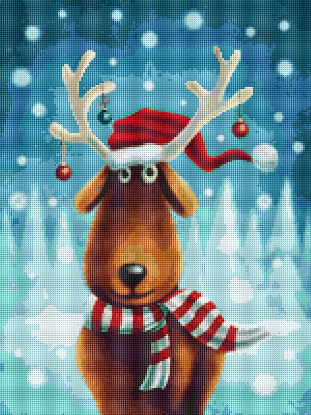 Cross Stitch Pattern - Whimsical Reindeer- Instant Download PDF - Etsy