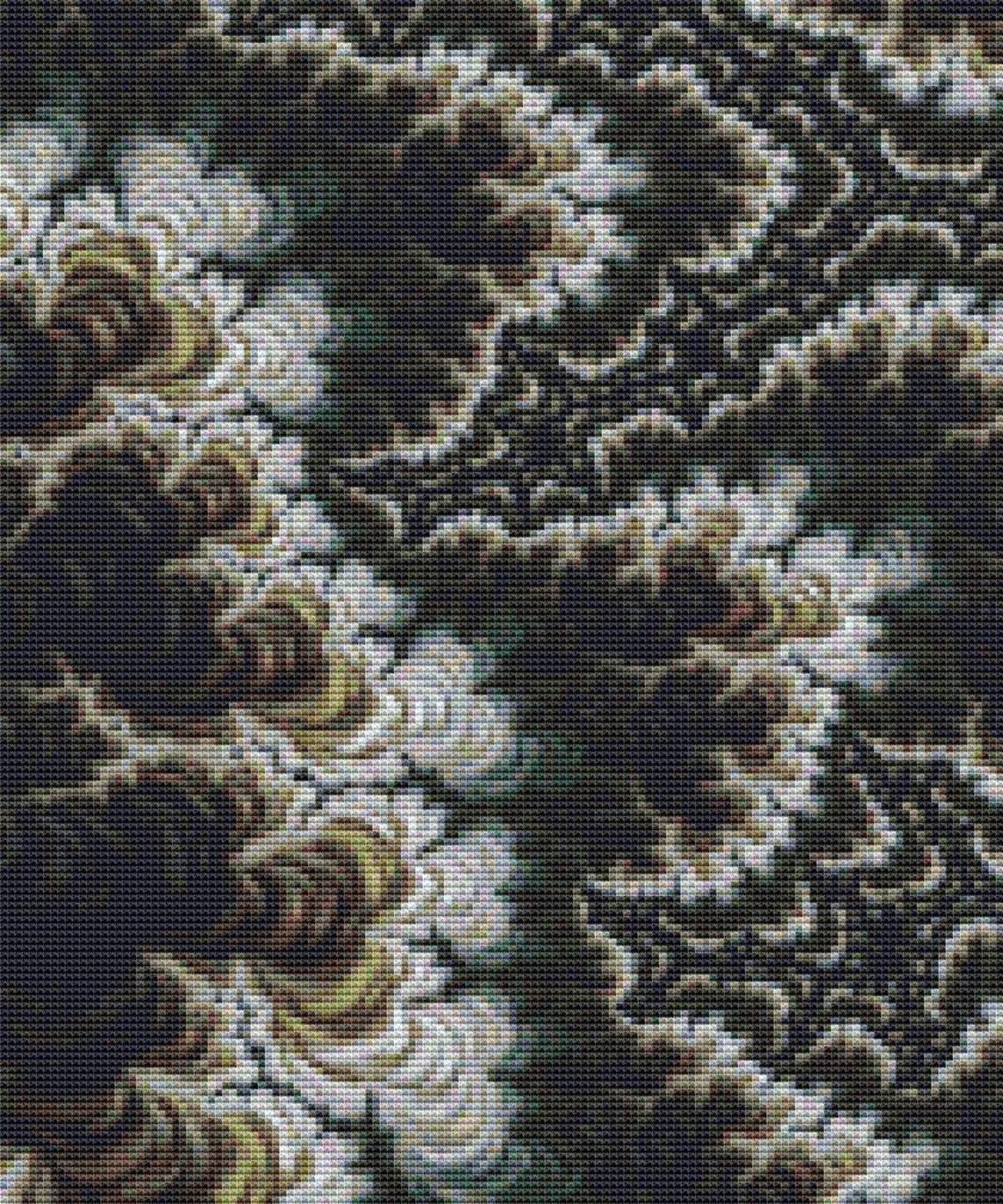 Fractal Cross Stitch Pattern NEW for 2017 Digital Art Design - Etsy