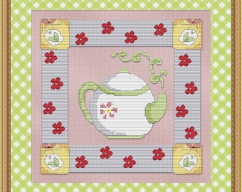 Cross Stitch Pattern Teapot Cross Stitch Pattern / Design