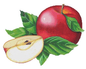 Apples Cross Stitch Pattern Instant Download pdf Ready in 5 Minutes Cross Stitch Designs