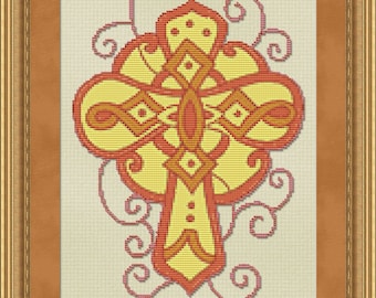 Cross Stitch Pattern Ornate Cross no. 3 Cross Stitch Pattern