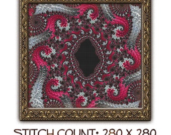 Fractal Cross Stitch Pattern 4512 Patterns Instant Download pdf Cross Stitch Design