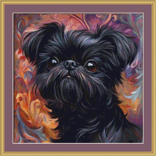 Affenpinscher Cross Stitch Pattern PDF Download | puppy Design | terrier XStitch | dog Cross Stitch | affenpinscher Embroidery | StitchX Des