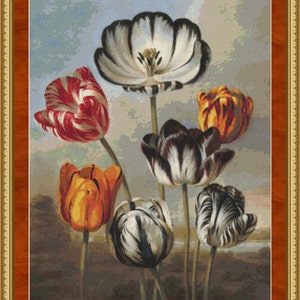 Petals Cross Stitch Pattern Instant Download pdf