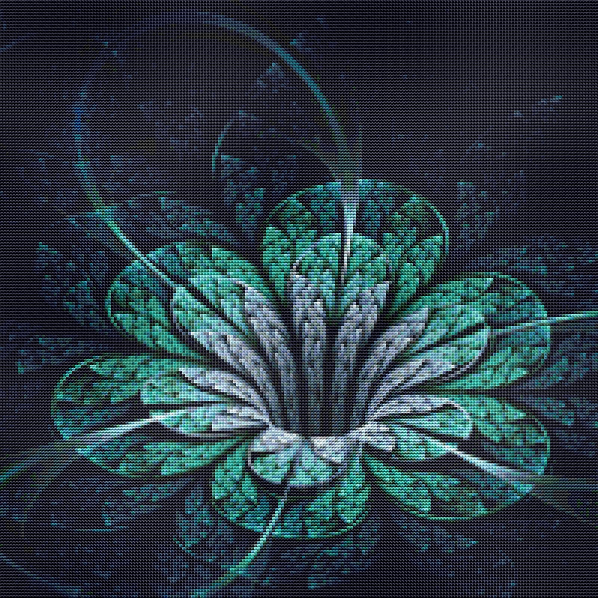 Cross Stitch - Teal