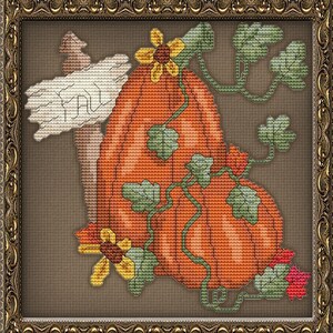 Fall Pumpkin Cross Stitch Pattern Instant Download pdf Ready in 5 Minutes Cross Stitch Designs