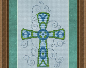 Cross Stitch Pattern Ornate Cross no. 1 Cross Stitch Pattern