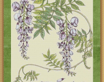 Cross Stitch Pattern Delicate Florals Instant Download PdF