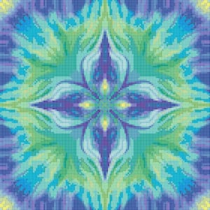 Woman in a Purple Coat - Cross Stitch Pattern, Pdf Format