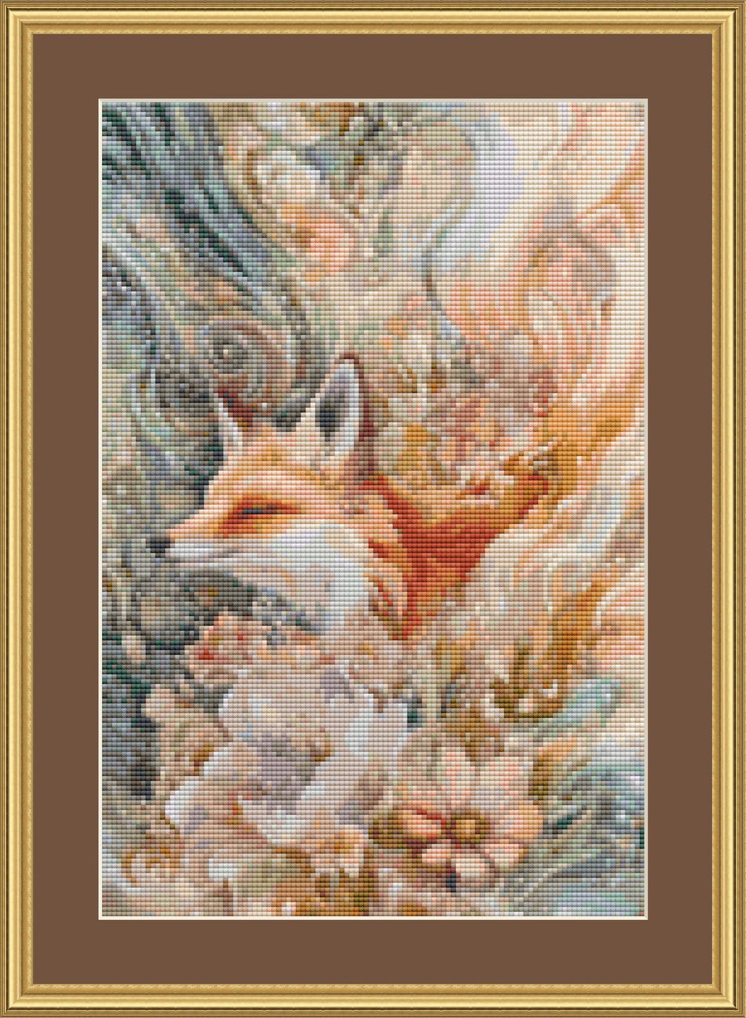Fantasy Fox Cross Stitch Pattern PDF | Woodland Animal Needlework ...