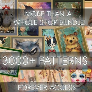 Ultimate Cross Stitch Collection Bundle - 3000+ Patterns Included! Limited Time Offer