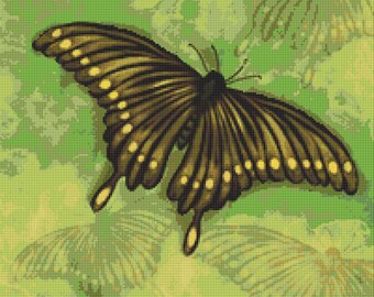 Cross Stitch Pattern Painted Butterflies Instant Download PdF