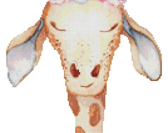 Cross Stitch Pattern - Baby Giraffe - Instant Download PDF