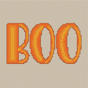 Cross Stitch Pattern Boo Instant Download PdF