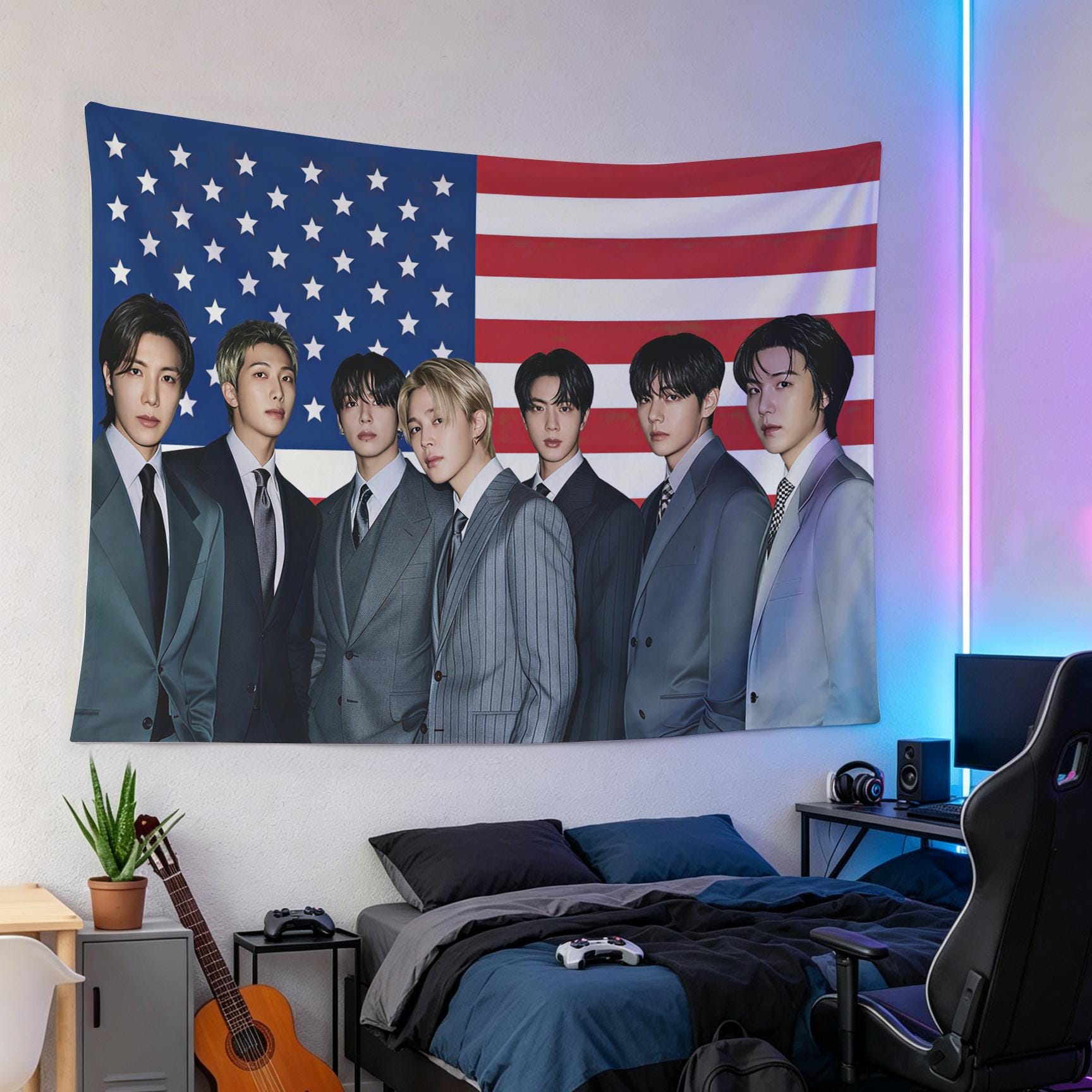 BTS タペストリー 壁掛け 旗 Bts Flag for Room - Etsy