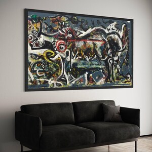 Abstract Expressionist Canvas, Dynamic Color Splash Wall Art, Modern Art Canvas, Contemporary Home Decoration, Bold Graphic Canvas Print Art