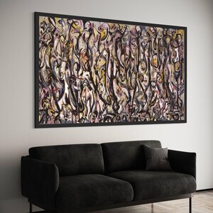 Abstract Expressionism Canvas, Dynamic Flow Wall Art, Modern Art Canvas Painting, Contemporary Home Decoration, Bold Canvas Print Art