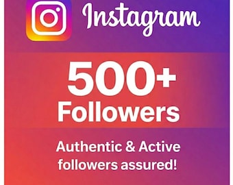 500 seguidores en Instagram / Aumenta rápidamente la interacción en tu cuenta de Instagram / Seguro y sin necesidad de contraseña