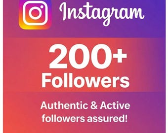200 Instagram-volgers | Laat je Instagram-betrokkenheid snel groeien | Veilig en geen wachtwoord vereist