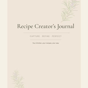 Rezept Schöpfers Journal | Entwicklungs- & Test-Tracker (PDF Download)