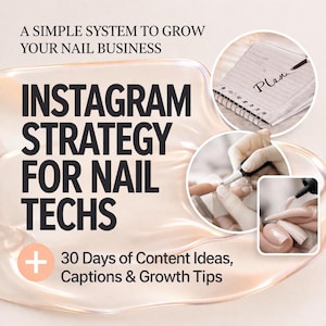 Piano editoriale Instagram per onicotecniche: idee, didascalie e consigli per la crescita per 30 giorni.