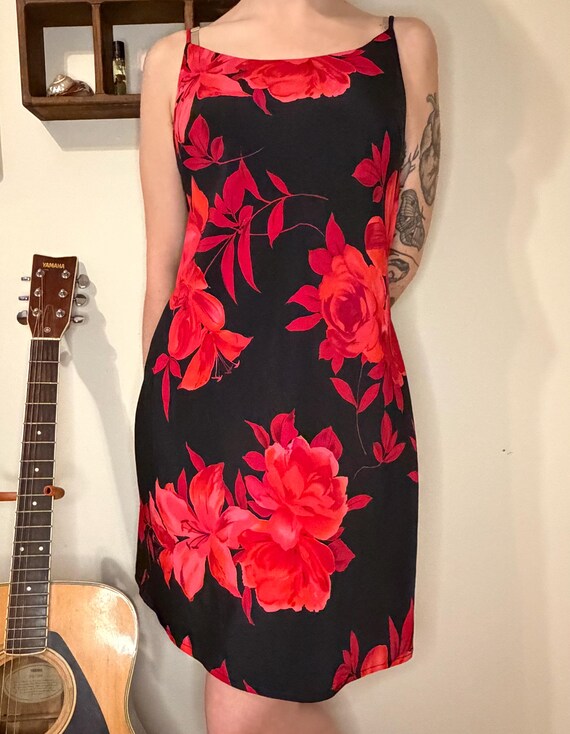 Vintage 90s Fairweather Floral Slip Dress