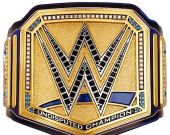 Undisputed Heavyweight Inspired Champion Belt Backlash – Gold Display Piece for Events, Costumes & Collectors