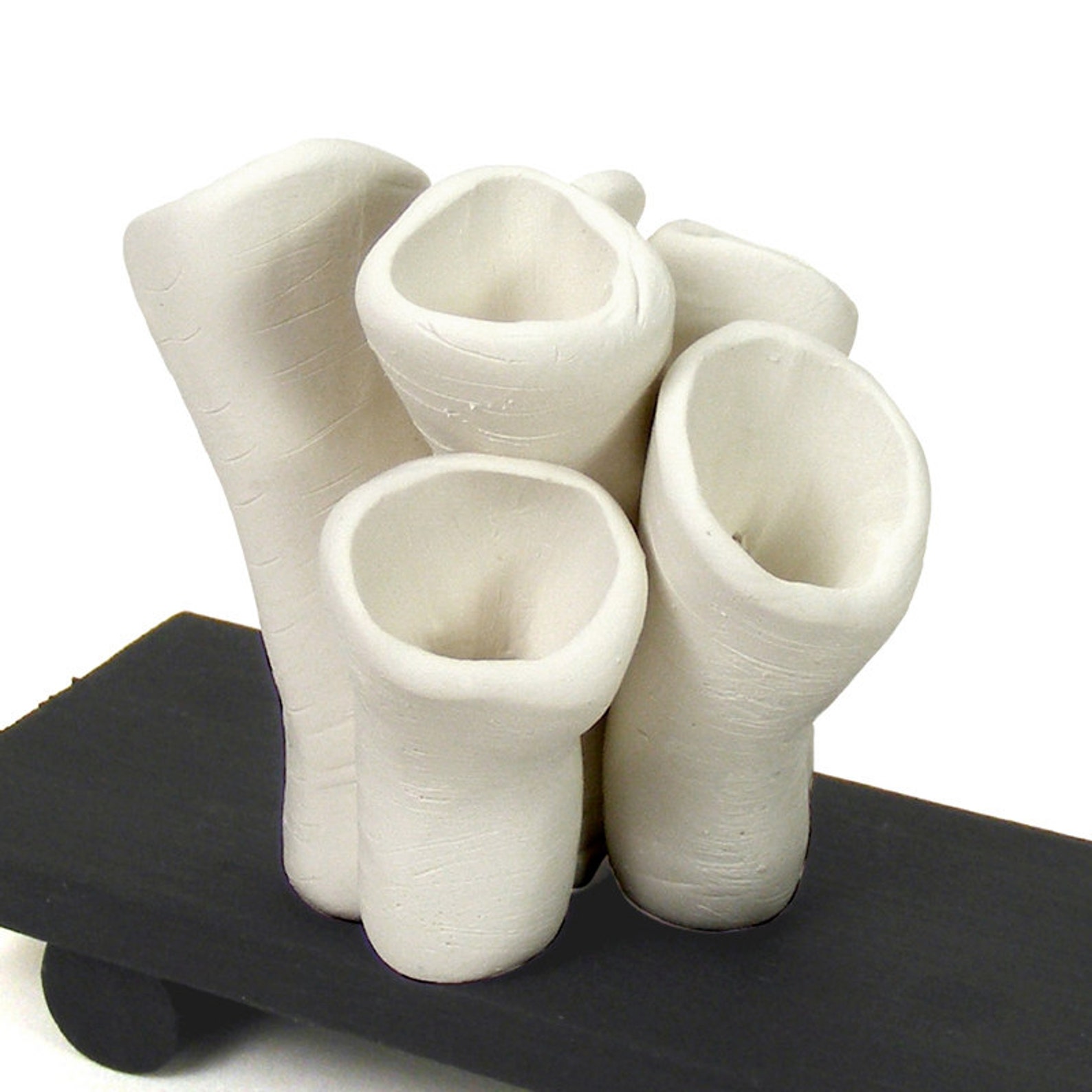 White Clay Organ Pipe Sponge Clay Art Sculpture Home Decor Etsy