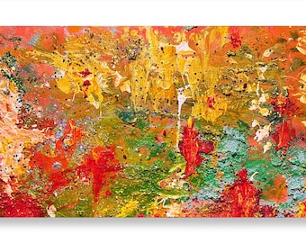 Originalmålning "Cinema Paradiso" Blandteknik på duk, 30 x 60 cm