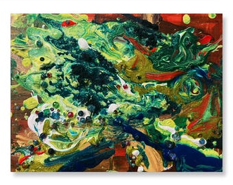 Origineel schilderij "Better Place" acryl op canvas, 8 x 10 inch