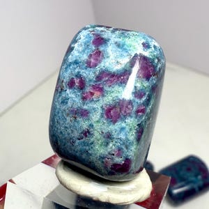 Ruby in Blue Kyanite Tumbles| Multiple Grades Available | B to AA Quality