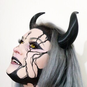 Medium Goat 3D Printed Costume Horns (Multiple Colors Available)